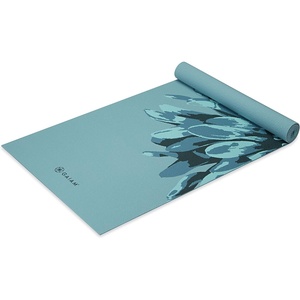 image:imageGaiam Yoga Mat Classic Print 4mm NonSlip Mat  Lightweight 4mm print yoga mat with nonslip grip Ideal for yoga Pilates amp floor workouts at home or studioVibrant Flourish