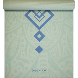 image:imageGaiam Yoga Mat Classic Print 4mm NonSlip Mat  Lightweight 4mm print yoga mat with nonslip grip Ideal for yoga Pilates amp floor workouts at home or studioFijian Dream
