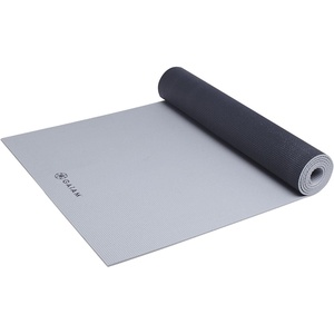 image:imageGaiam Yoga Mat Solid Color NonSlip 6mm  DualColor Reversible  Sticky NonSlip Surface  68L x 24W  Yoga Pilates amp Floor WorkoutsBlackGray