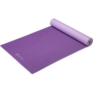 image:imageGaiam Yoga Mat Solid Color NonSlip 6mm  DualColor Reversible  Sticky NonSlip Surface  68L x 24W  Yoga Pilates amp Floor WorkoutsPlumJam