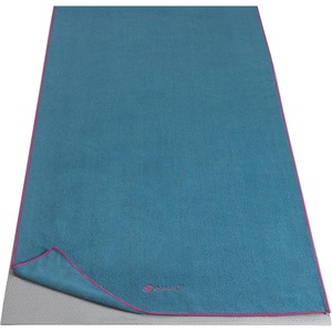 image:imageGaiam Yoga Mat Towel NonSlip Microfiber Black  MatSized Fit  QuickDry Microfiber  NonSlip Silicone Bottom  Machine Washable  Hot Yoga amp Pilates  68x24Vivid BlueFuchsia
