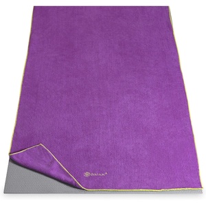 image:imageGaiam Yoga Mat Towel NonSlip Microfiber Black  MatSized Fit  QuickDry Microfiber  NonSlip Silicone Bottom  Machine Washable  Hot Yoga amp Pilates  68x24OrchidCitron