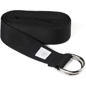 image:imageGaiam Yoga Strap Premium Athletic Stretch Band with Adjustable Metal DRing Buckle Loop  Exercise amp Fitness Stretching for Yoga Pilates Physical Therapy Dance Gym WorkoutsBlack 8ft