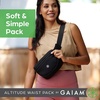 image:imageGaiam Altitude Waist Pack  Storage Belt Bag for Women And Men  Adjustable Belt With Lightweight Pouch For Storing EssentialsBlack