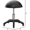 image:imageGaiam Balance Ball Chair Stool HalfDome Stability Ball Adjustable Tall Office