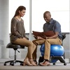image:imageGaiam Balance Ball Chair Stool HalfDome Stability Ball Adjustable Tall Office