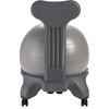 image:imageGaiam Classic Balance Ball Chair Stability Seat  52cm stability ball chair builds core strength while you sit Includes pump amp exercise guideCool Grey