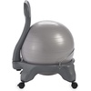 image:imageGaiam Classic Balance Ball Chair Stability Seat  52cm stability ball chair builds core strength while you sit Includes pump amp exercise guideCool Grey
