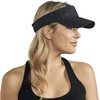 image:imageGaiam Classic Fitness Sun Visor MoistureWicking Women Black  OpenTop Design  QuickDry Sweatband  Adjustable Closure  Golf Tennis amp Running  MoistureWicking  Women