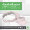 image:imageGaiam Classic Fitness Sun Visor MoistureWicking Women White  OpenTop Design  QuickDry Sweatband  Adjustable Closure  Golf Tennis amp Running  MoistureWicking  Women