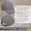 image:imageGaiam Cruiser Breathable Baseball Cap Ponytail Women  Lightweight amp Breathable  Ponytail Hole  Adjustable Fit  Running Hiking amp Workouts  Womens CapDusk
