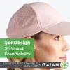 image:imageGaiam Cruiser Breathable Baseball Cap Ponytail Women  Lightweight amp Breathable  Ponytail Hole  Adjustable Fit  Running Hiking amp Workouts  Womens CapBlush