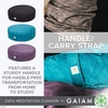 image:imageGaiam Ergonomic BuckwheatBlack  Zafu