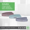 image:imageGaiam Fabric Resistance Bands 3Pack LightMediumHeavy  NonSlip Fabric Construction  Lower Body Glutes amp Hip Strength  Light Medium amp Heavy Resistance  Machine Washable