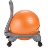 image:imageGaiam Kids Balance Ball Chair  Classic Childrens Stability Ball Chair Alternative School Classroom Flexible Desk Seating for Active Students with Satisfaction Guarantee GreyOrange  35cm
