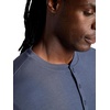image:imageGaiam Mens Bliss Balance Short Sleeve Henley TopCool Grey