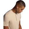 image:imageGaiam Mens Bliss Balance Short Sleeve Henley TopWhite Pepper