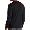 image:imageGaiam Mens Cozy amp Cool Long Sleeve Crewneck Top Standard Fit Stretch Midweight Micro Waffle Jacquard MaterialBlack