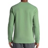 image:imageGaiam Mens Cozy amp Cool Long Sleeve Crewneck Top Standard Fit Stretch Midweight Micro Waffle Jacquard MaterialLoden Frost