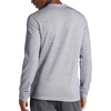 image:imageGaiam Mens Cozy amp Cool Long Sleeve Crewneck Top Standard Fit Stretch Midweight Micro Waffle Jacquard MaterialSleet Heather