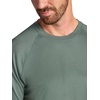 image:imageGaiam Mens Everyday Basic Raglan Top Standard Fit Stretch Midweight Jersey MaterialDuck Green