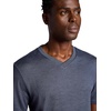 image:imageGaiam Mens Everyday Basic VNeck Top Standard Fit Stretch Midweight MaterialCool Grey Heather