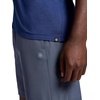 image:imageGaiam Mens Everyday Basic VNeck Top Standard Fit Stretch Midweight MaterialMedieval Blue Heather