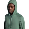 image:imageGaiam Mens Lotus Oblong Hoodie Relaxed Fit Stretch Heavyweight Terry MaterialDuck Green