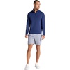 image:imageGaiam Mens Recovery Long Sleeve QuarterZip Standard Fit Midweight Breathable MaterialMedieval Blue