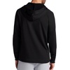 image:imageGaiam Mens Serenity Flow Long Sleeve Cowl Neck Quarterzip Hoodie Standard Fit Stretch Midweight MaterialBlack
