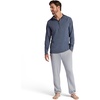 image:imageGaiam Mens Serenity Flow Long Sleeve Cowl Neck Quarterzip Hoodie Standard Fit Stretch Midweight MaterialCool Grey Heather