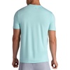 image:imageGaiam Mens Stretch Tech TShirt Standard Fit Stretch Midweight Performance MaterialPastel Turq