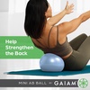 image:imageGaiam Mini Ab Ball 8 Inch Inflatable AntiBurst Exercise Ball for Core Strength Pilates Yoga and Physical Therapy Includes Inflation Straw Plug amp Downloadable Exercise GuideClear Sky