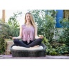 image:imageGaiam Rattan Meditation Chair with Thick Natural Cotton Meditation Cushion Pillow Sustainable Kapok Filling