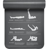 image:imageGaiam Restore Fitness Exercise Mat with SelfGuided Exercise Illustrations Printed on Mat 10mm Thick