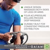 image:imageGaiam Restore Leg Massager  Dual Sided Hand Held Muscle Massage Roller with 4 Textured Massage Balls amp Firm Grip Handles  Deep Tissue Pain Relief for Sore Muscles to Aid Recovery Time