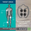image:imageGaiam Restore Leg Massager  Dual Sided Hand Held Muscle Massage Roller with 4 Textured Massage Balls amp Firm Grip Handles  Deep Tissue Pain Relief for Sore Muscles to Aid Recovery Time