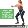 image:imageGaiam Squat Band amp Hip Trainer Set  Fabric Resistance Band with 3 Adjustable Resistance Tubes Home Gym Equipment to Exercise Thigh Leg Hip Glute Booty amp Core  Home Gym amp Travel Workout Bands