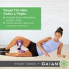 image:imageGaiam Thigh Toner  Versatile Workout Equipment Exerciser for Toning Hips Thighs and Glutes  Durable Lightweight and Portable with Padded Handles