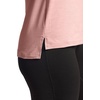 image:imageGaiam Womens Align Marled TShirt Relaxed Fit Stretch Midweight Heathered Material HighLow HemCandlelight Peach Heather
