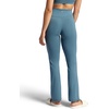 image:imageGaiam Womens Crossover Waistband Flared Bottom Yoga Pant Slim Fit 31 Inseam MoistureWickingGoblin Blue