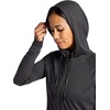 image:imageGaiam Womens Marled Hooded Jacket Slim Fit Stretch Midweight Heathered MaterialBlack Heather Tap Shoe