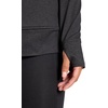image:imageGaiam Womens Marled Hooded Jacket Slim Fit Stretch Midweight Heathered MaterialBlack Heather Tap Shoe