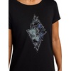 image:imageGaiam Womens Mindful Flower Graphic Crewneck TShirt Relaxed Fit Stretch Lightweight Material Curved HemBlack Tap Shoe  Diamond
