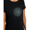 image:imageGaiam Womens Mindful Flower Graphic Crewneck TShirt Relaxed Fit Stretch Lightweight Material Curved HemBlack Tap Shoe  Moon