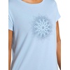 image:imageGaiam Womens Mindful Flower Graphic Crewneck TShirt Relaxed Fit Stretch Lightweight Material Curved HemBlue Fog  Moon