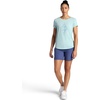 image:imageGaiam Womens Mindful Flower Graphic Crewneck TShirt Relaxed Fit Stretch Lightweight Material Curved HemBlue Haze  Diamond