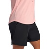 image:imageGaiam Womens Mindful Flower Graphic Crewneck TShirt Relaxed Fit Stretch Lightweight Material Curved HemCandlelight Peach  Diamond