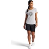 image:imageGaiam Womens Mindful Flower Graphic Crewneck TShirt Relaxed Fit Stretch Lightweight Material Curved HemLight Grey Heather  Moon