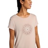 image:imageGaiam Womens Mindful Flower Graphic Crewneck TShirt Relaxed Fit Stretch Lightweight Material Curved HemMushroom  Moon